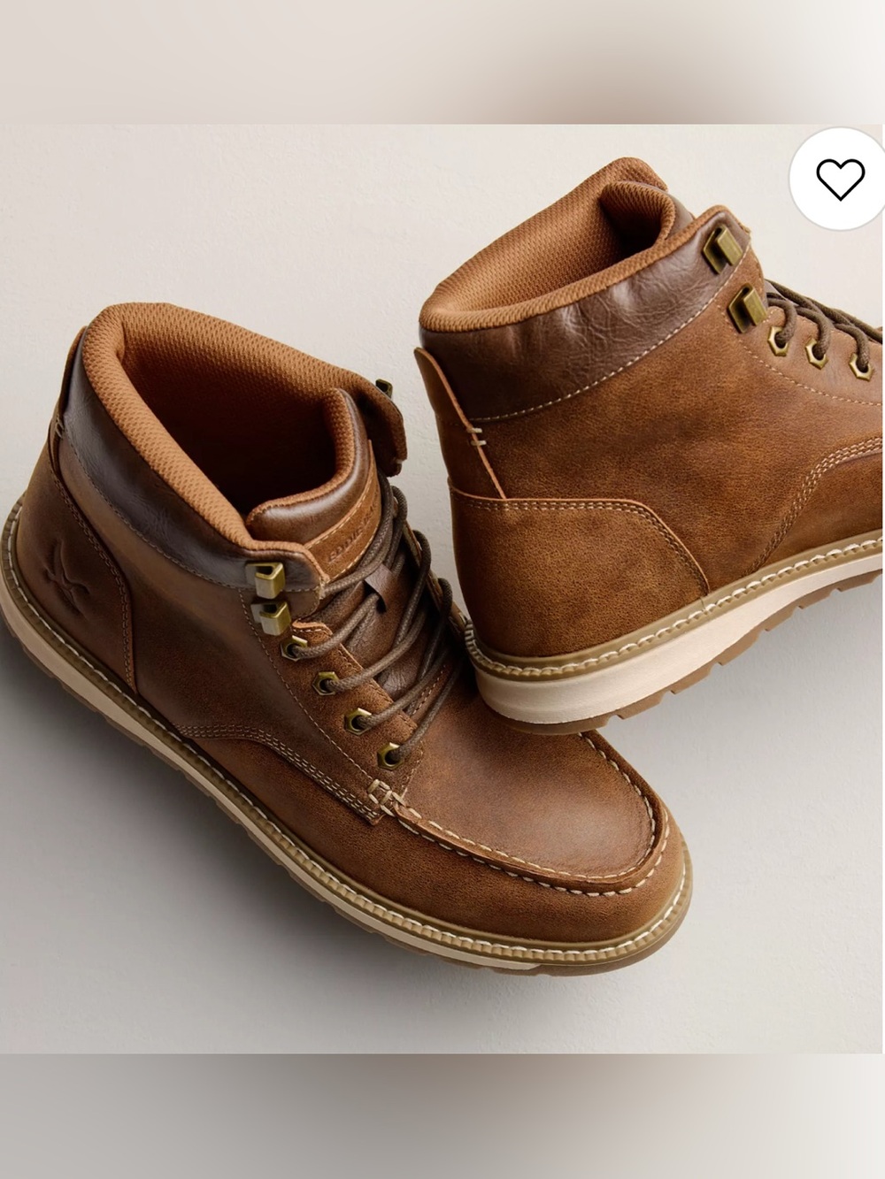 Eddie Bauer Men's Tan Brown Leather Chukka Boots